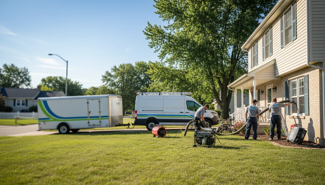 Flooded Basement Restoration And Cleanup With Repair in Toledo, OH near me
